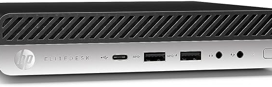 HP EliteDesk 800 G4 Mini Tiny Business PC, Intel Hexa-Core i5-8500T up to 3.5GHz, 16GB DDR4 RAM, 256GB NVMe SSD, Dual Monitor Support, WiFi, Bluetooth, HDMI, DisplayPort, Windows 11 64-bit (Renewed)