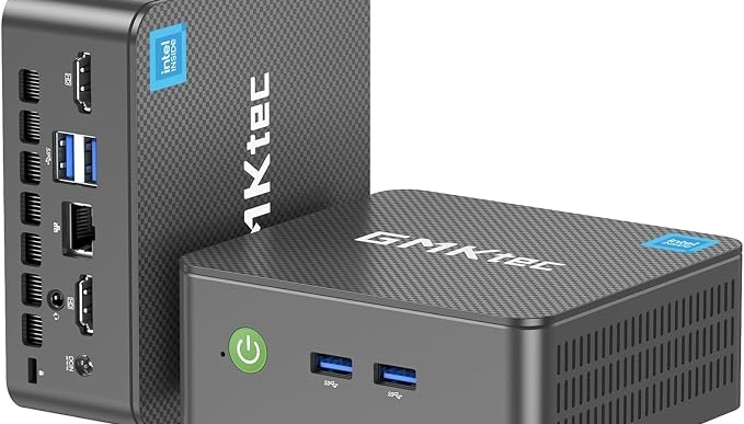 GMKtec Mini PC, G3 PRO Intel Core i3-10110U (Beats 4300U/N150), 16GB DDR4 RAM (Dual Channel) 512GB Storage Drive, Desktop Computer 4K Dual HDMI/USB3.2/WiFi 6/BT5.2/2.5GbE for Office, Business