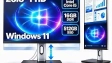 Core i5 All-in-One Desktop Computers 23.8-Inch FHD All-in-One PC, 16GB RAM, 512GB SSD, 3.4GHz Up to 3.8GHz, Adjustable Pivot Stand, 5MP Webcam, WiFi, Bluetooth, HDMI, Type-C, RJ45