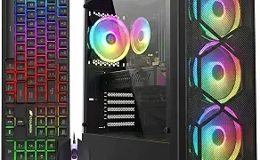 STGAubron Gaming PC Desktop,Core I7,RX 580 8G,16G RAM,512G SSD