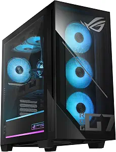ASUS ROG GM700 (2026) Gaming Desktop PC, AMD Ryzen™ 7 9800X3D Processor, NVIDIA® GeForce RTX™ 5080, 2TB M.2 NVMe™ PCIe® 4 SSD, 32GB DDR5 RAM, Windows 11 Home, GM700TZ-PS787