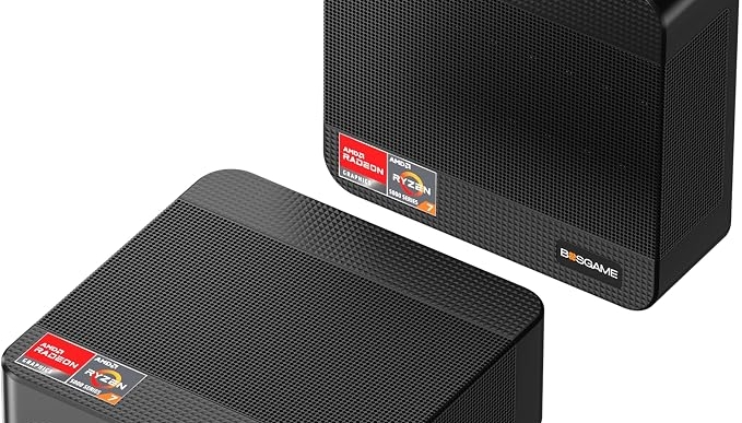 BOSGAME P3 Plus Mini PC, AMD Ryzen 7 7840HS 16GB DDR5 RAM 1TB NVMe SSD